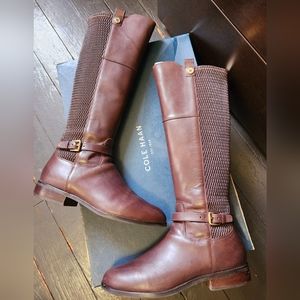 Cole Haan Galina Leather women’s boots Java Brown Size 9.5